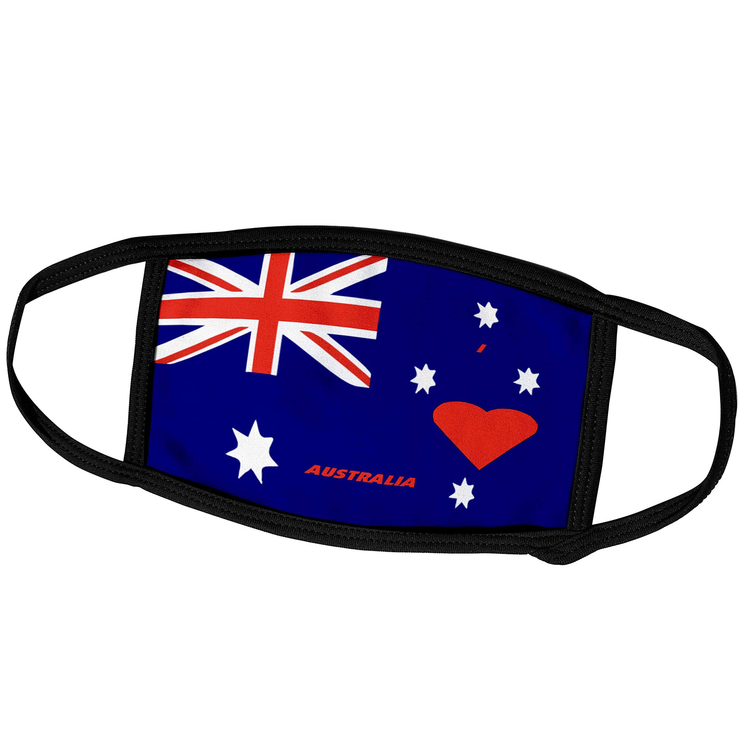 3D Rose Australia Flag Face Masks for Patriotic Events