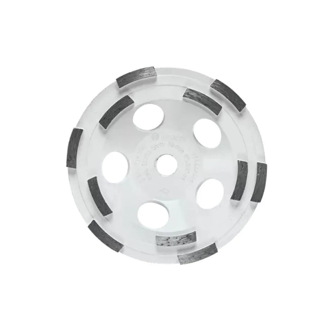 5 Inch Double Row Segmented Diamond Cup Wheel - Heavy Duty Grinding Wheel for Concrete, Stone, and Masonry - Perfect for Construction, Renovation, and DIY Projects