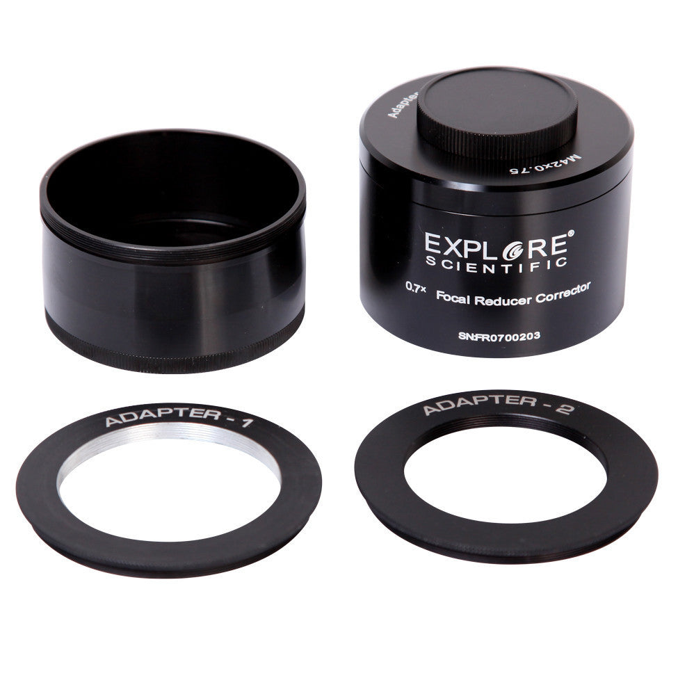 0.7x Focal Reducer & Field Flattener Lens for Astrophotography - FFFR507X 00 - Perfect for Telescopes to Reduce Coma & Distortion in Night Sky Photography