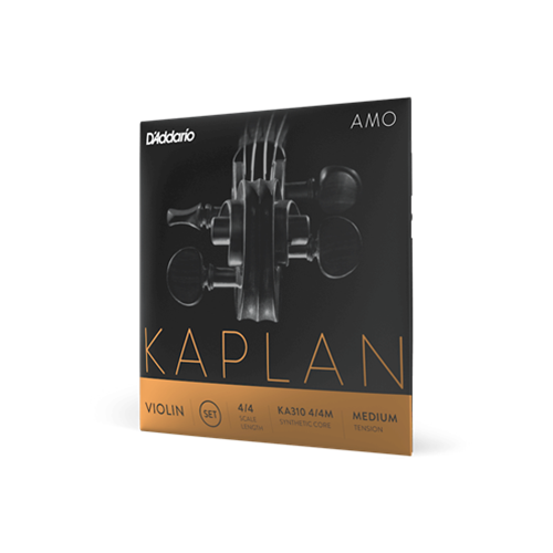 D'Addario Kaplan Amo Violin Strings Set KA3104/4M - Professional 4/4 Size for Superior Tone & Playability - Perfect for Classical, Solo & Orchestral Performances