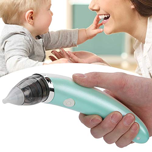 Electric Baby Nasal Aspirator for Newborns & Infants - Safe & Gentle Nose Cleaner with Mucus Suction - Perfect for Congestion Relief & Baby Care (Green) - Ideal for Nursery, Travel & Home Use