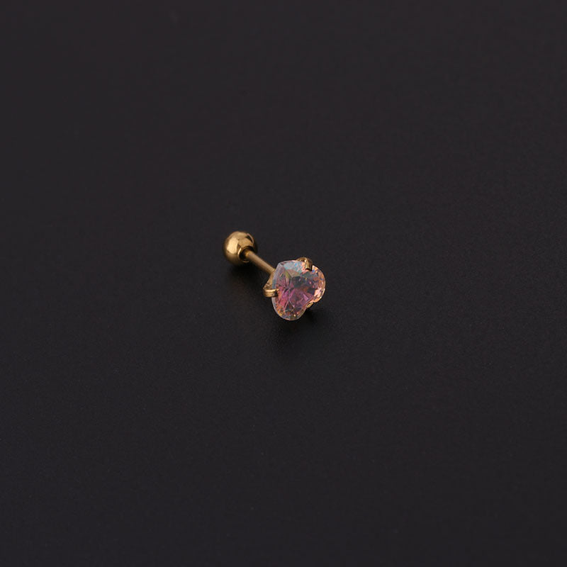 20G Cartilage Tiny Stud Earrings - Opal Stud Earrings for Women | HSPJ600 | Perfect for Daily Wear, Parties & Gifts