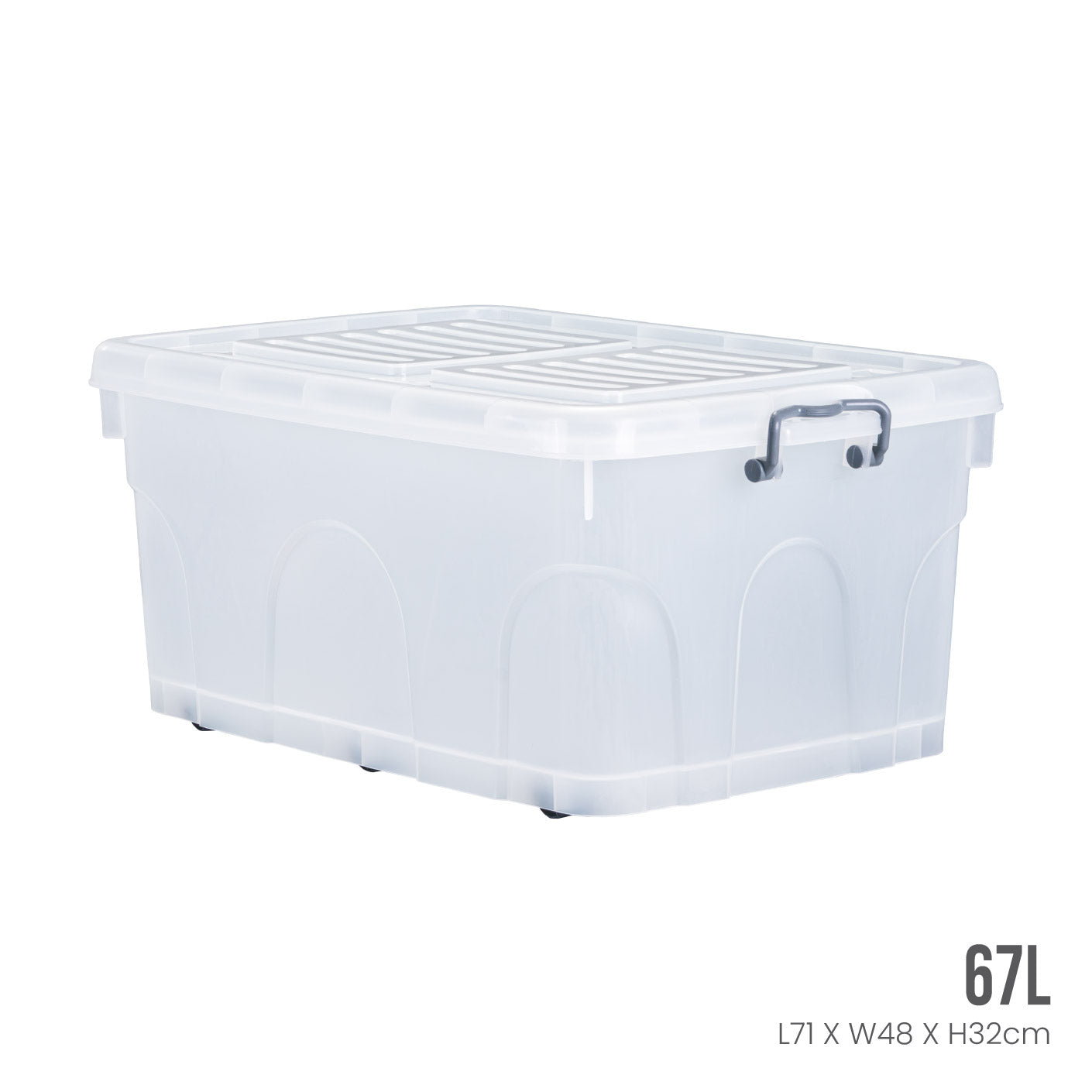 CUTEDY Storage Box with Wheels (9807) - Portable Organizer for Home, Office, and Travel Use