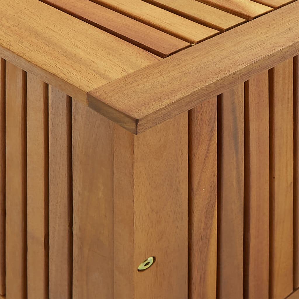 Premium Acacia Wood Outdoor Storage Box 35.4