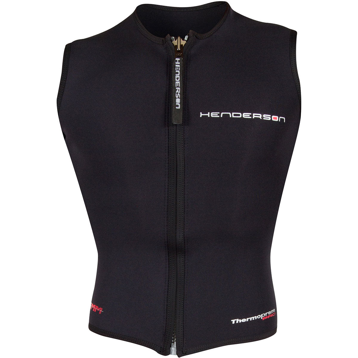 Henderson 3mm Thermoprene Pro Zip Vest for Men - Premium Neoprene Wetsuit Top for Scuba Diving, Surfing & Water Sports