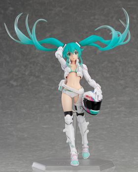 Figma #250 Hatsune Miku Racing 2014 EV Mirai Version Anime Action Figure - Collectible Japanese Vocaloid Character Model for Display & Gaming Enthusiasts