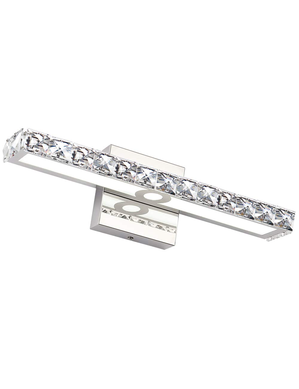 SOLFART Crystal LED Vanity Lights - Wall Mirror Vanity Light Fixtures for Bathroom & Bedroom Lighting - Perfect for Makeup, Grooming & Home Decor