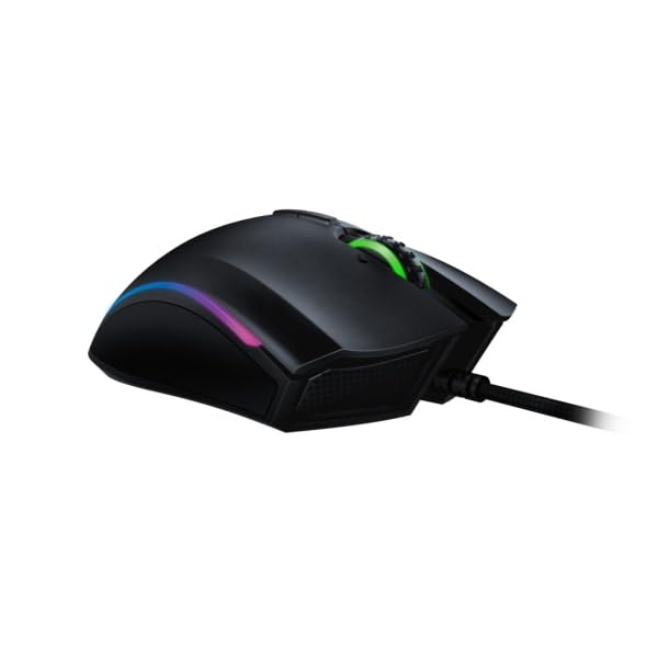 Razer Mamba Elite Wired Gaming Mouse - 16,000 DPI Optical Sensor, Chroma RGB Lighting, 9 Programmable Buttons, Mechanical Switches - Perfect for FPS, MOBA & PC Gaming