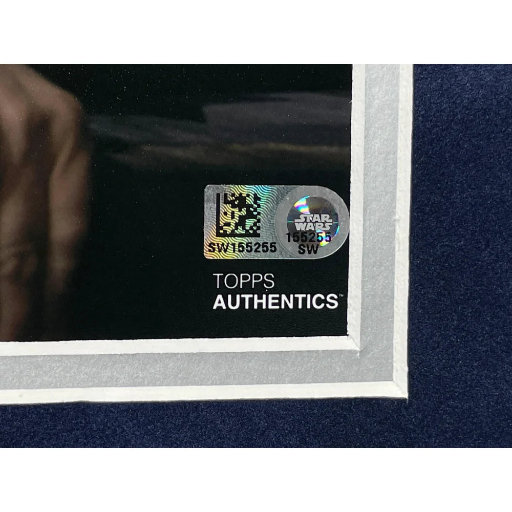 Hayden Christensen Autographed Star Wars 8x10 Photo Framed - Anakin Skywalker Signed Memorabilia with Topps COA - Perfect for Star Wars Collectors, Home Theater Decor & Gift for Fans
