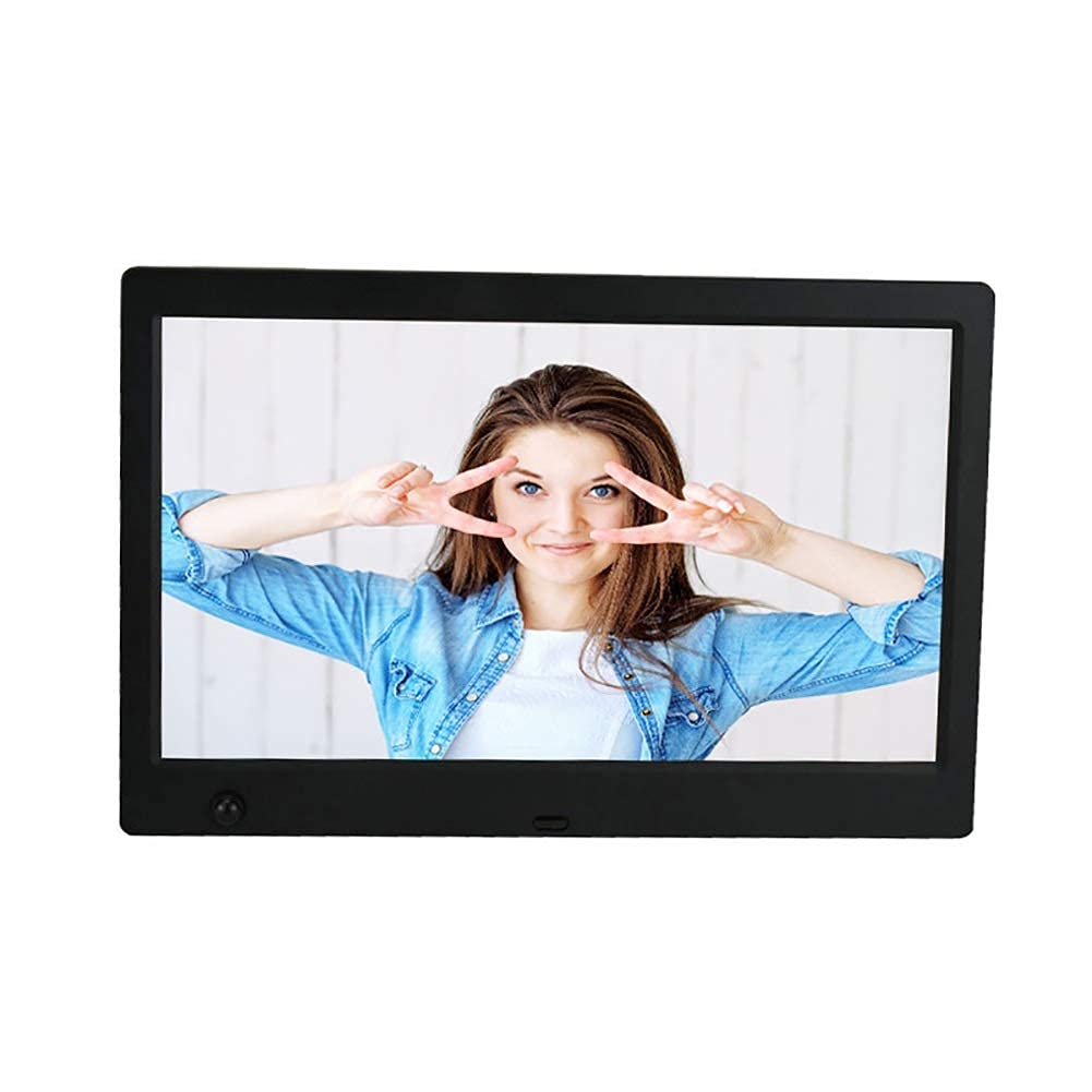 QHYXT 10.1 Inch Digital Photo Frame - High Resolution HD Display for Photos, Music & Videos - Calendar, Alarm, Auto On/Off Timer - USB/SD Card Support with Remote Control - Perfect Gift for Home, Office & Family Memories