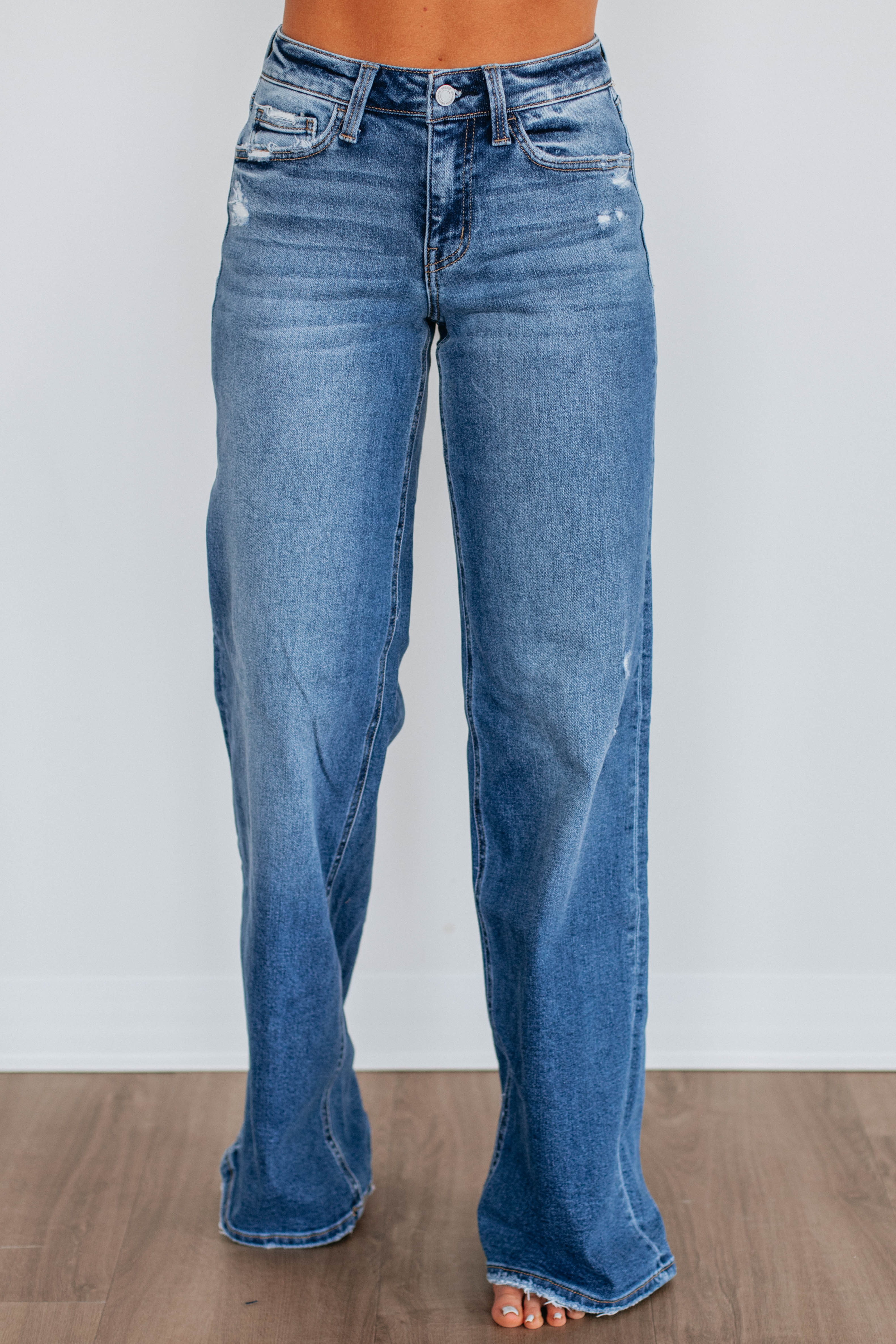 Olivia Vervet Dark Wash Jeans for Women - High Waist Slim Fit Stretch Denim Pants - Perfect for Casual Wear, Office & Night Out