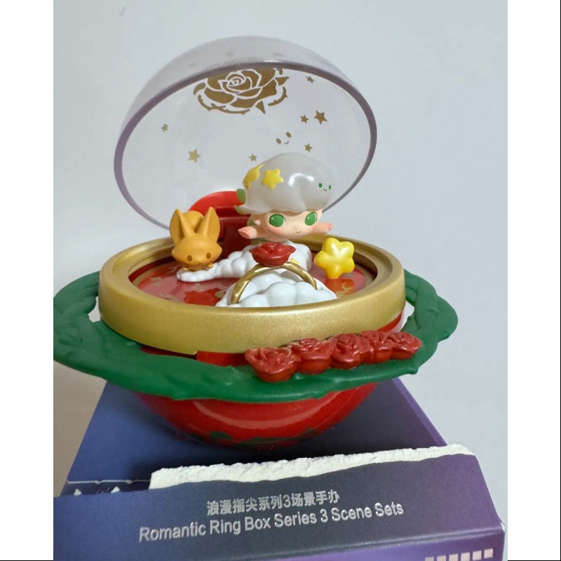 DIMOO Pop Mart Romantic Ring Box Series 3 - Another Rose Collectible Figure for Valentine's Gift, Anniversary Present & Home Decor