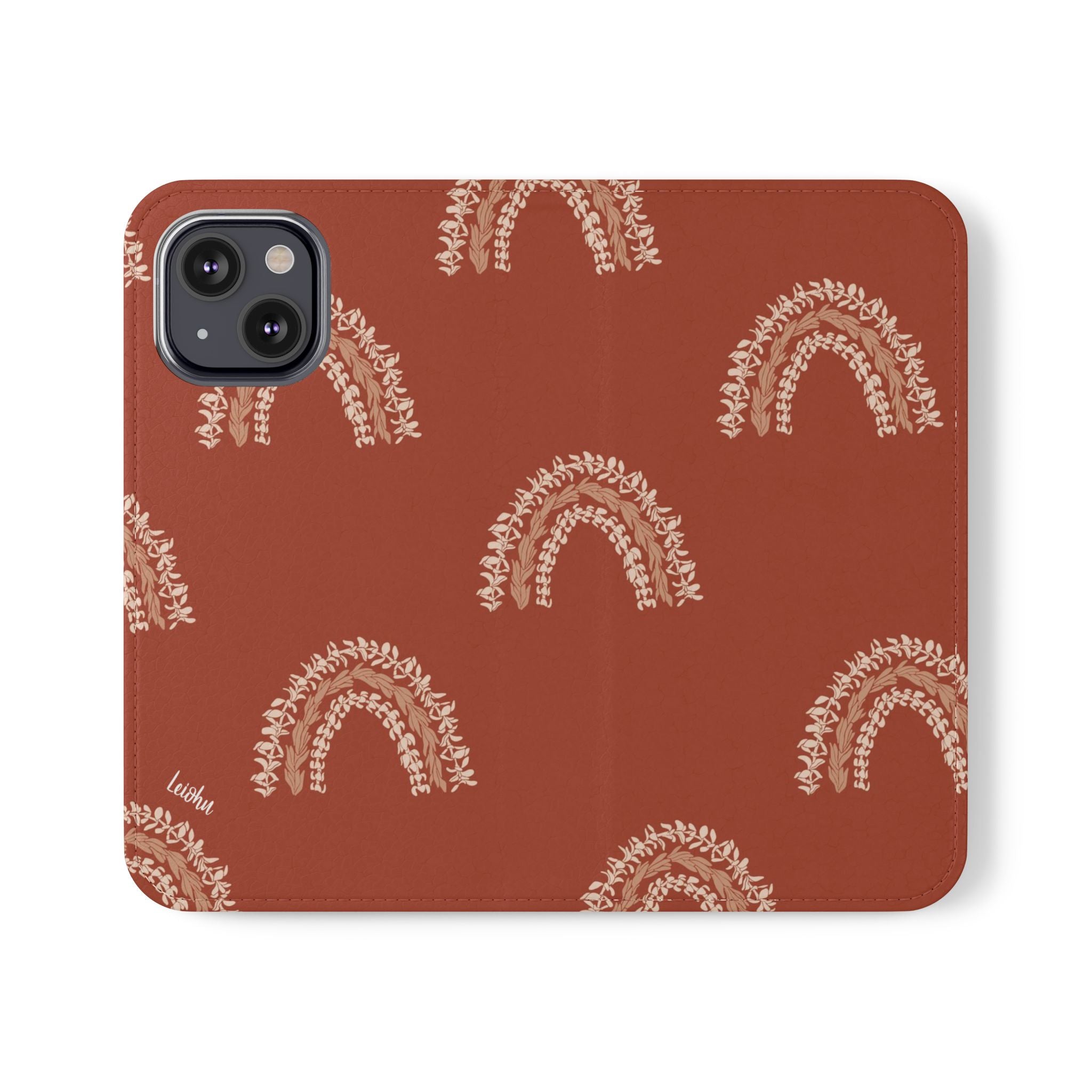Ānuenue Lei Folio Case - Premium Hawaiian Flower Design Protective Cover for iPad, Tablet, and E-Reader - Perfect for Travel, Work, and Everyday Use