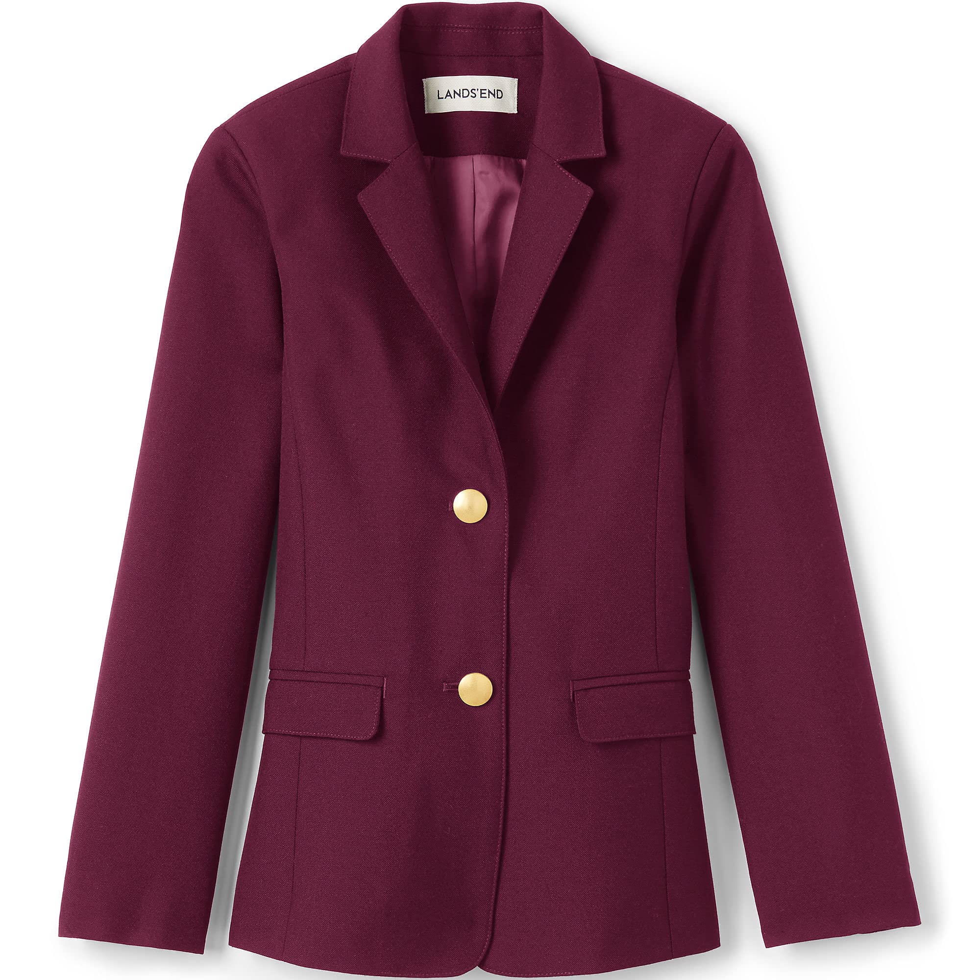 Lands' End Girls' Hopsack Blazer for School Uniforms - Classic Fit, Durable & Comfortable - Perfect for School, Dress Codes & Formal Occasions