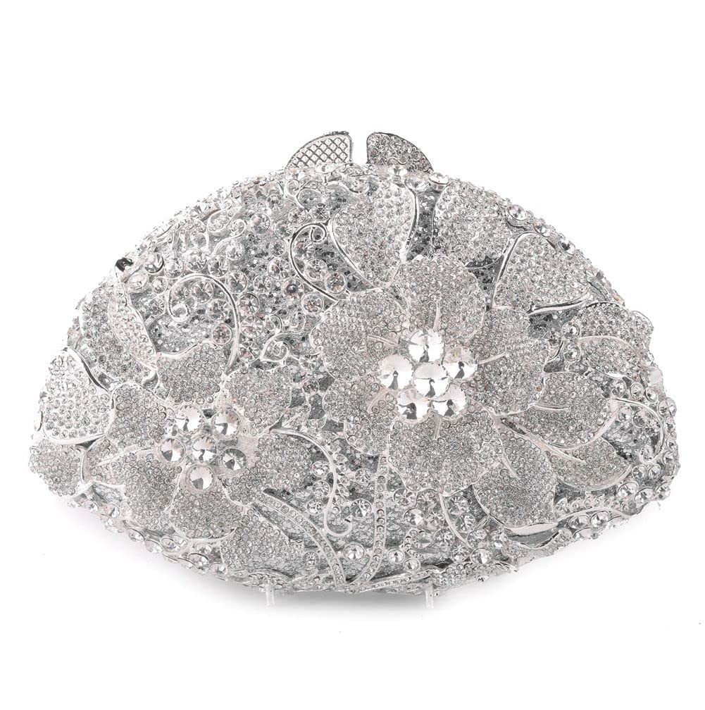 Luxury Rhinestone Evening Bag Sparkly Crystal Clutch Purse for Women - Wedding, Cocktail Party, Prom Night & Special Occasions