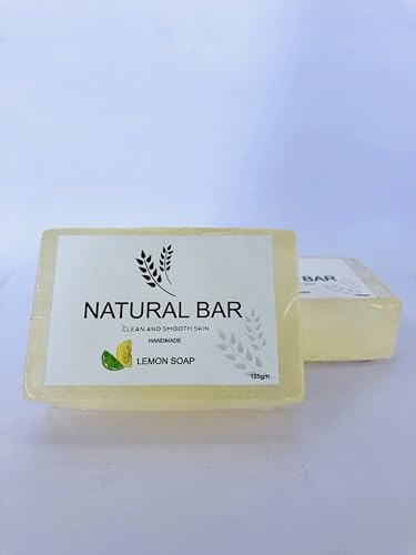 Natural Lemon Soap Bar (Pack of 3) - Refreshing & Exfoliating for Face & Body - Perfect for Daily Cleansing, Acne Treatment & Aromatherapy