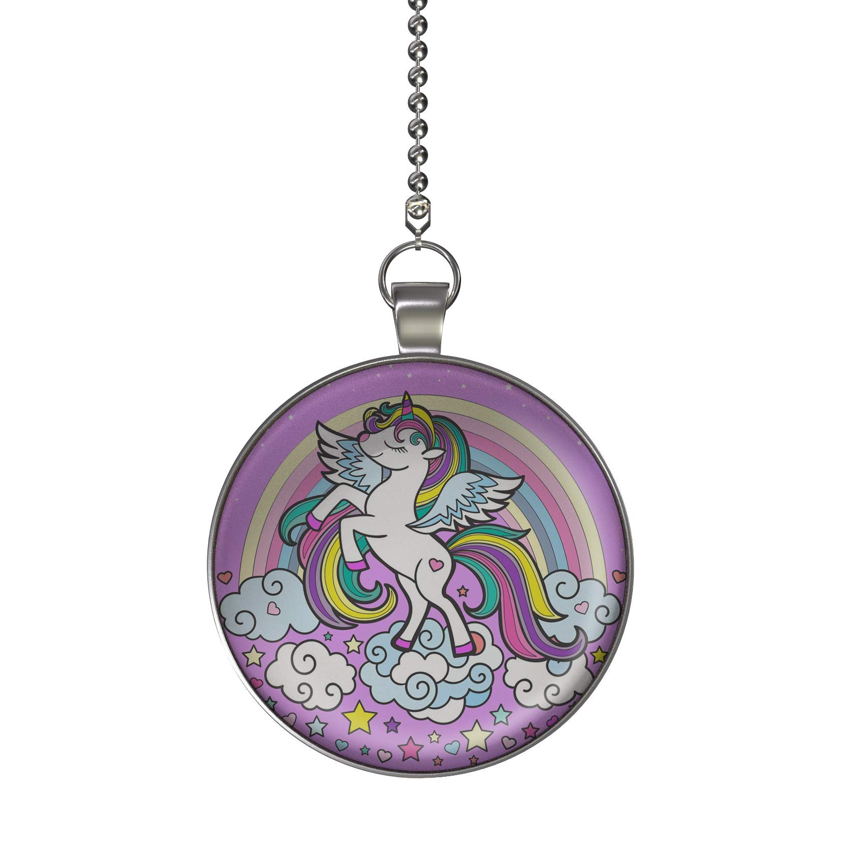 Rainbow Unicorn Fan Light Pull - Kids Room Decor & Ceiling Fan Switch