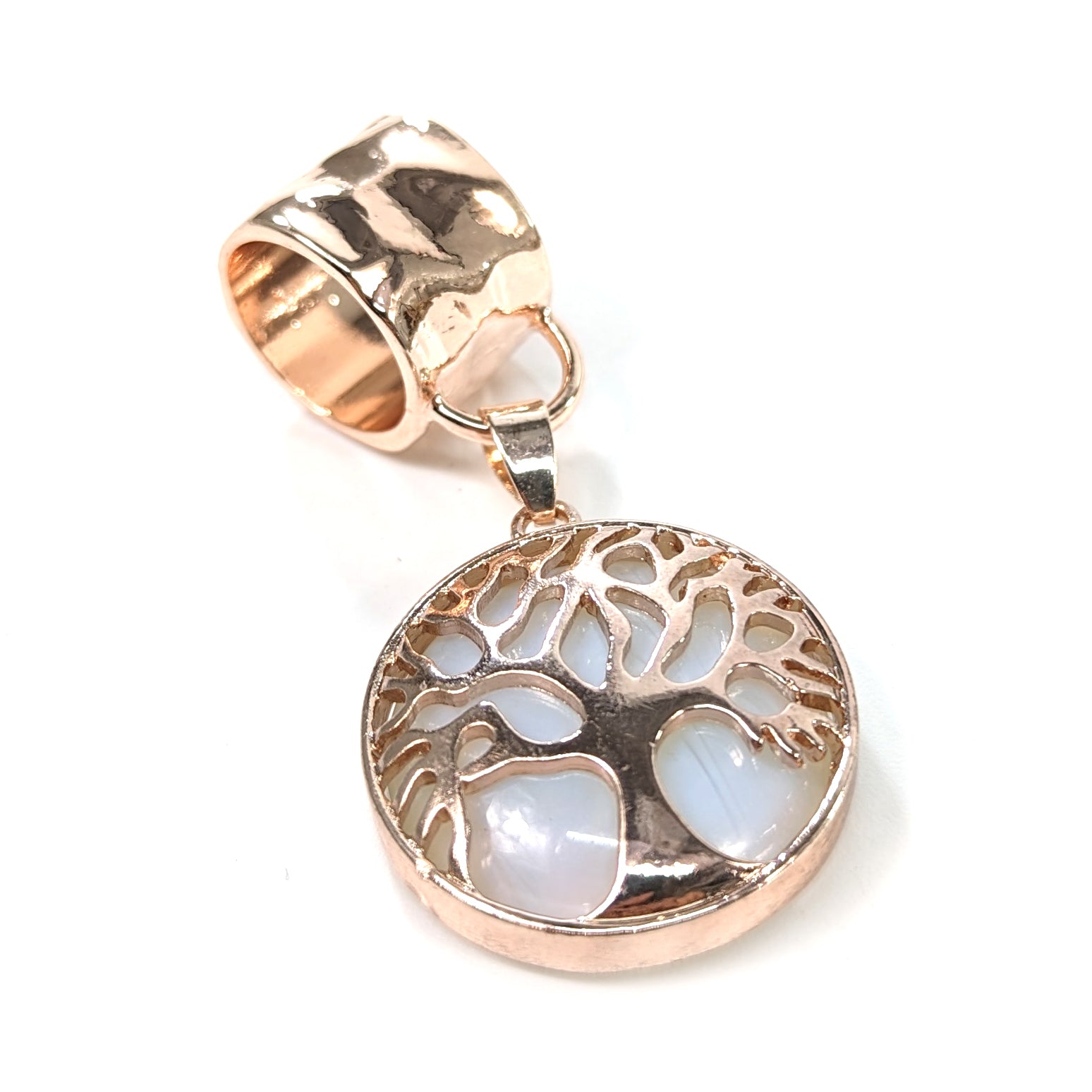 Rose Gold Scarf Jewelry with Opal Tree of Life Pendant - Elegant Necklace for Women, Perfect Gift for Birthday, Anniversary & Special Occasions