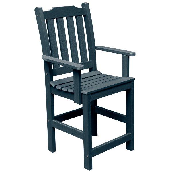 Lehigh Counter Height Outdoor Armchair - Patio Bar Stool with Weather-Resistant Design for Backyard, Deck, and Poolside Use