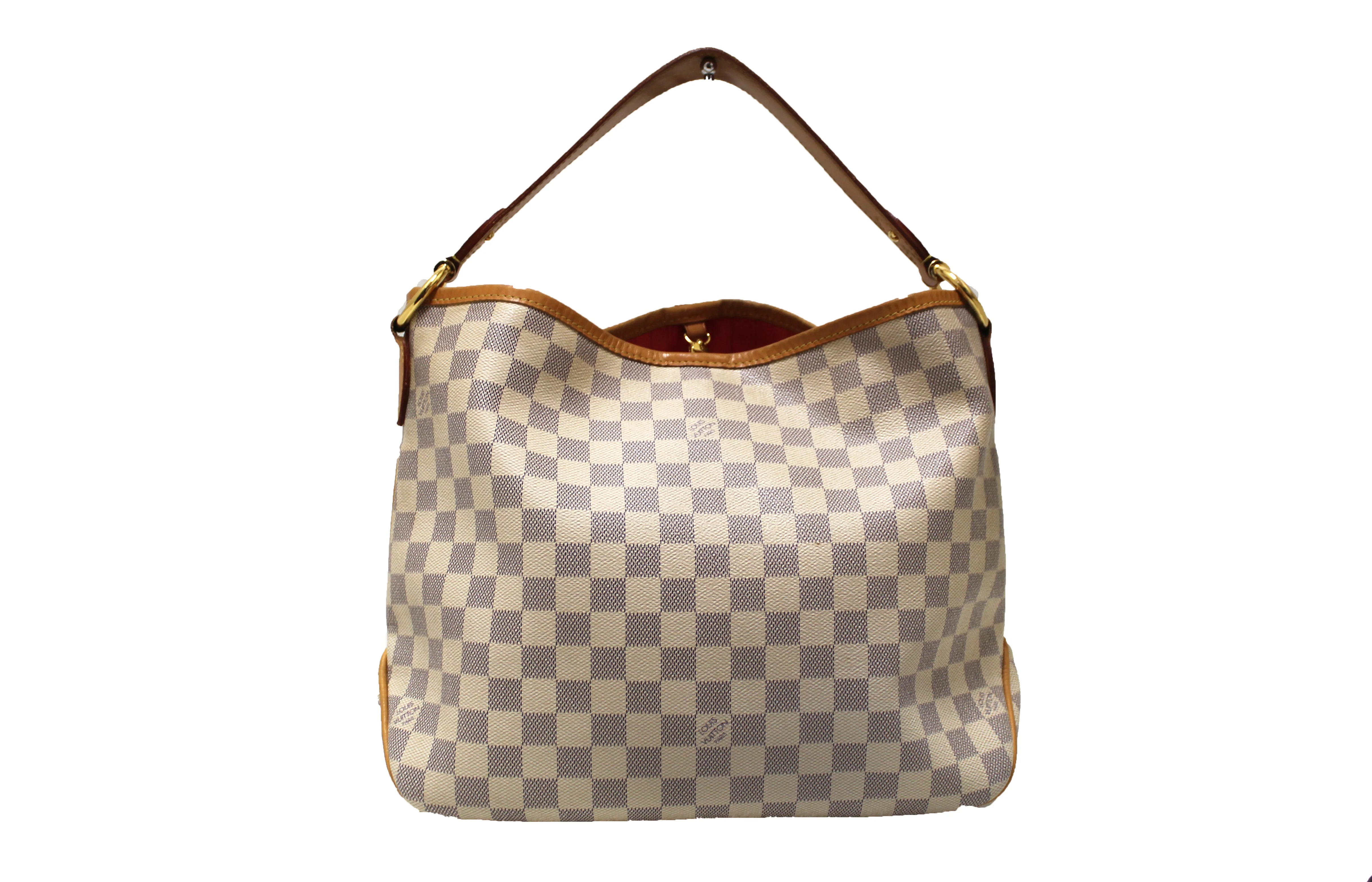 Authentic Louis Vuitton Damier Azur Delightful PM Hobo Shoulder Bag - Luxury Designer Handbag for Women, Perfect for Work, Travel & Everyday Use