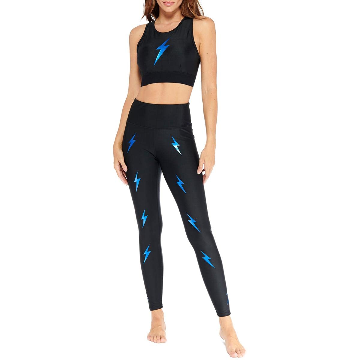 High Waist Electric Yoga Leggings for Women - Stretchy & Breathable Workout Pants for Yoga, Pilates, Gym & Running - Perfect for Active Lifestyles