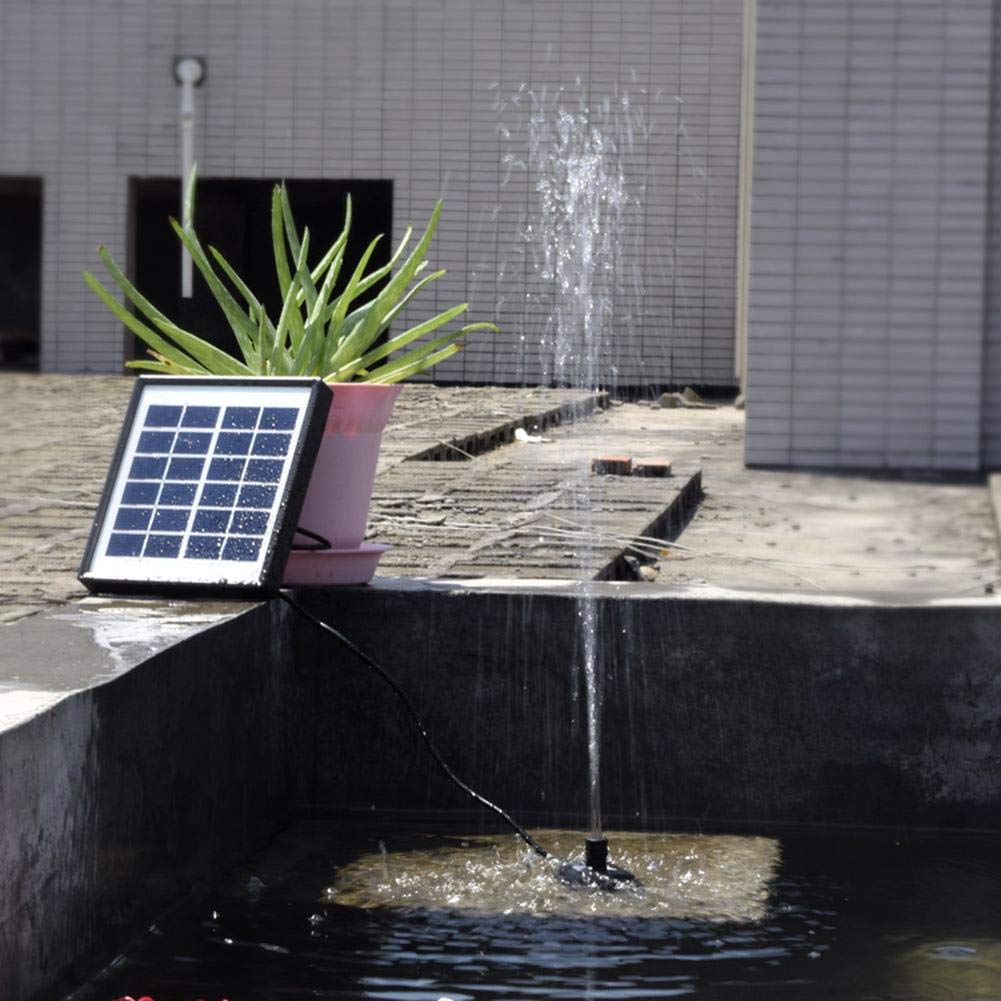 UltraQuiet Solar Submersible Water Pump Kit - 5W Brushless Fountain Pump with Solar Panel for Pool, Koi Pond, Garden, Bird Bath, Waterfall & Aquarium | Perfect for Outdoor Water Features and Hydroponics