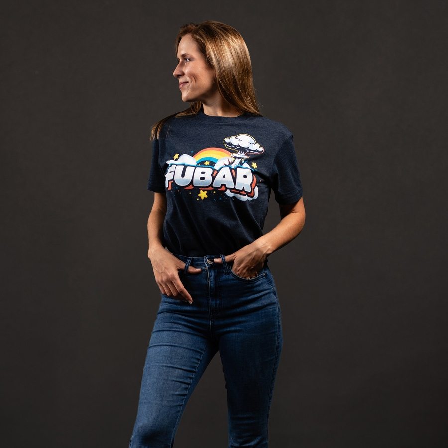 Women's FUBAR Boyfriend Fit T-Shirt - Midnight Navy | Soft & Comfortable Oversized Tee for Casual Wear, Lounge & Street Style