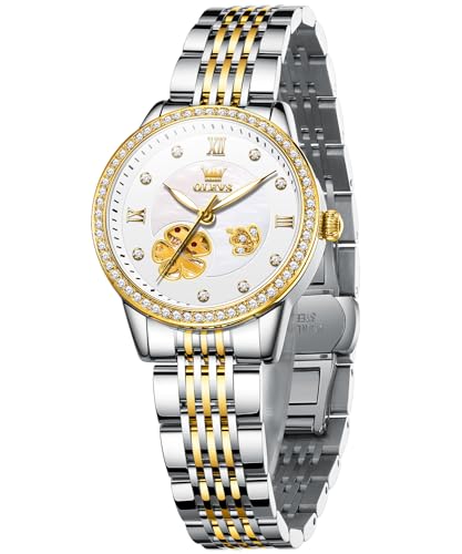 L6706: Two tone strap & White dial