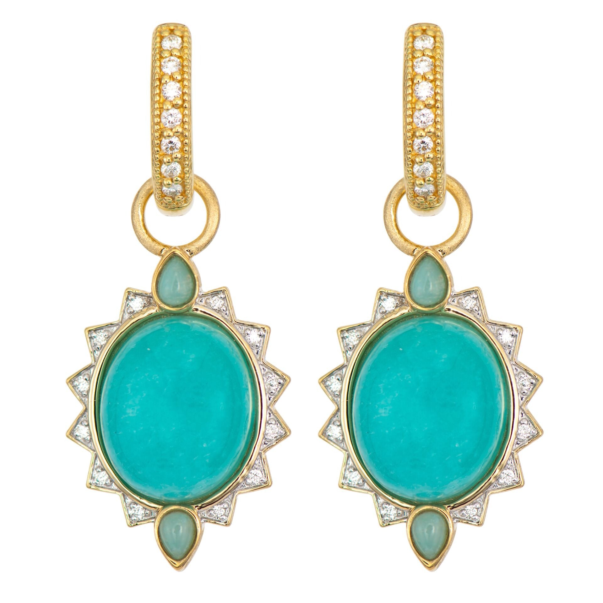 Jude Frances Moroccan Jamila Earring Charms - Handmade Boho Dangle Earrings for Women, Gold Plated Ethnic Jewelry Gift - Perfect for Festivals, Weddings & Boho Fashion