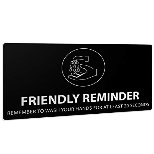 Black Plastic with White Engraving