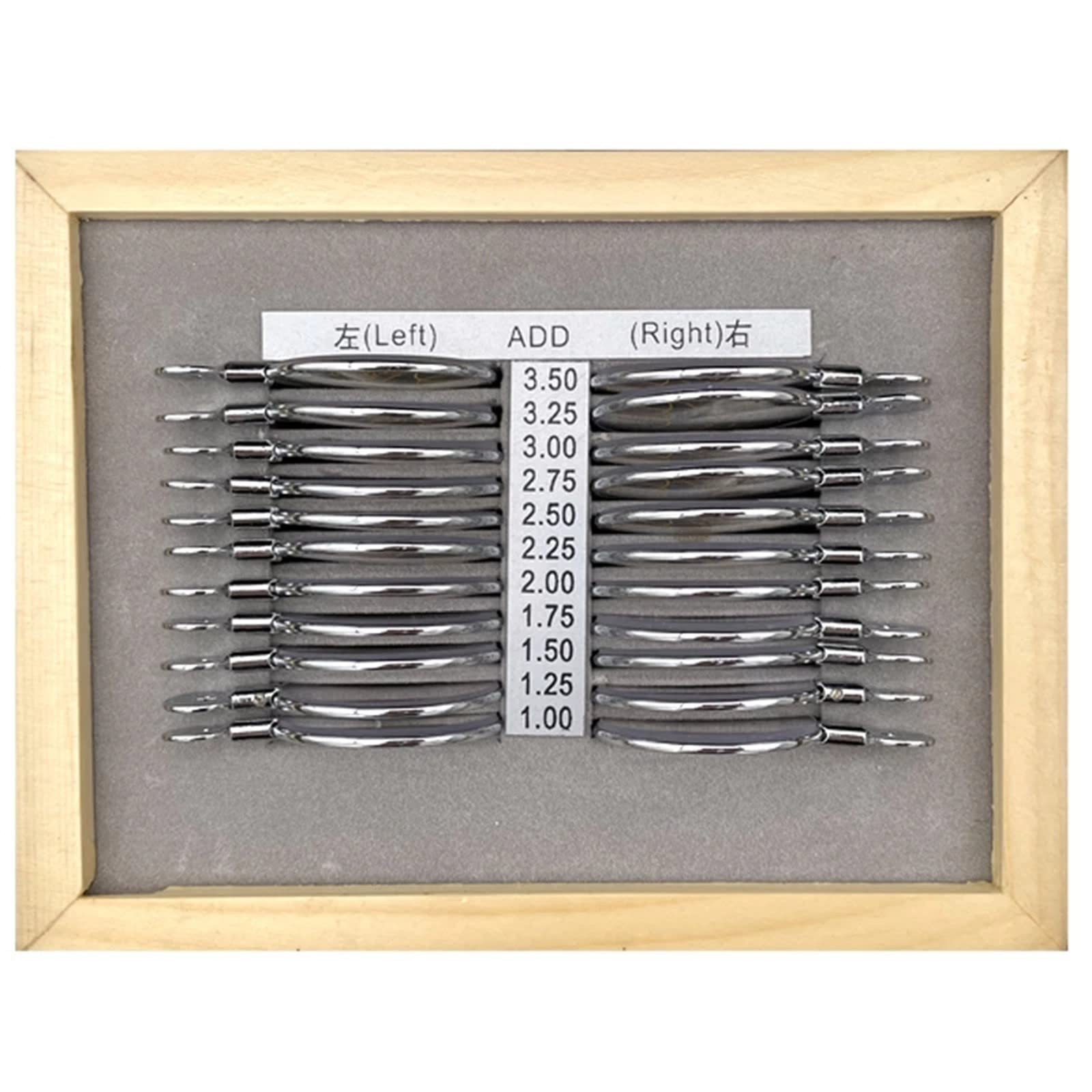 HCCTOZZ Professional Progressive Test Lens Set - Optical Equipment for Eye Exams - Ophthalmic Aluminum Tray with Case - Perfect for Optometrists, Eye Clinics & Vision Testing