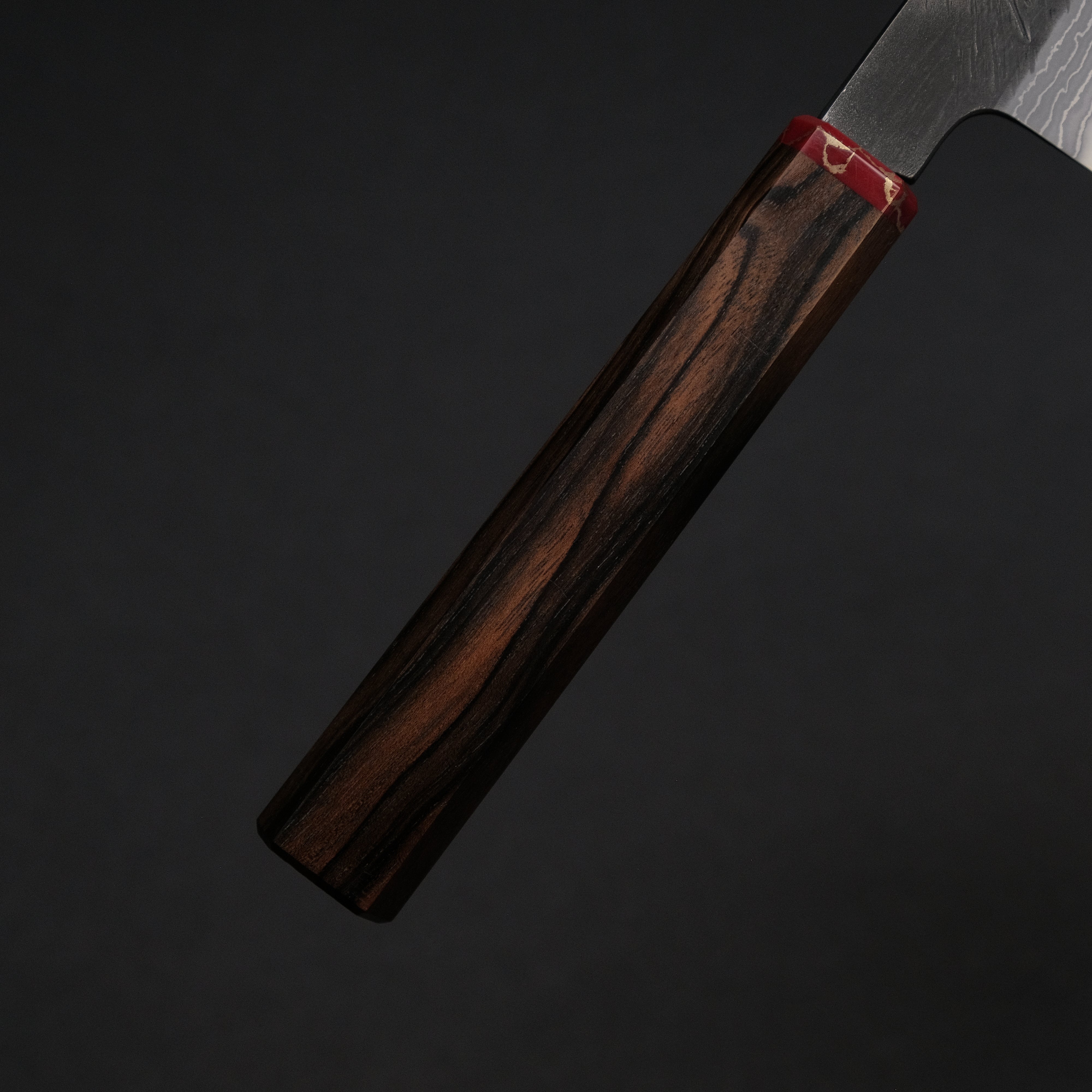 Premium Ajikataya White #2 Matsuba Damascus Petty Knife 80mm - Ebony Wood Handle with TQP Finish (#31) - Perfect for Slicing Fruits, Vegetables & Precision Kitchen Tasks
