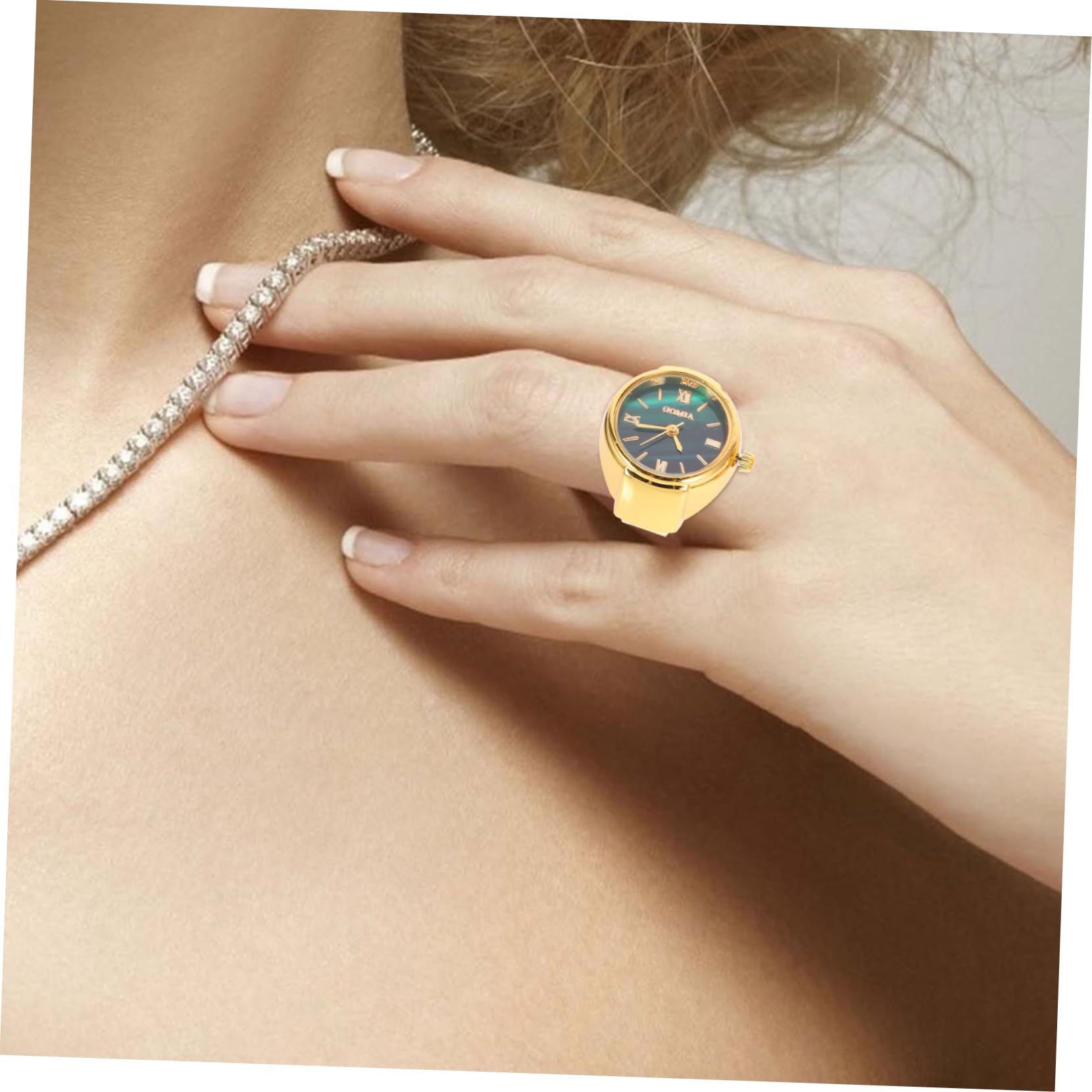 3 Pcs Mini Ring Watch - Stylish Digital Finger Watch for Men & Women - Stainless Steel Fashion Rings with Glass Display - Perfect for Graduation Gifts, Casual Wear & Unique Accessories
