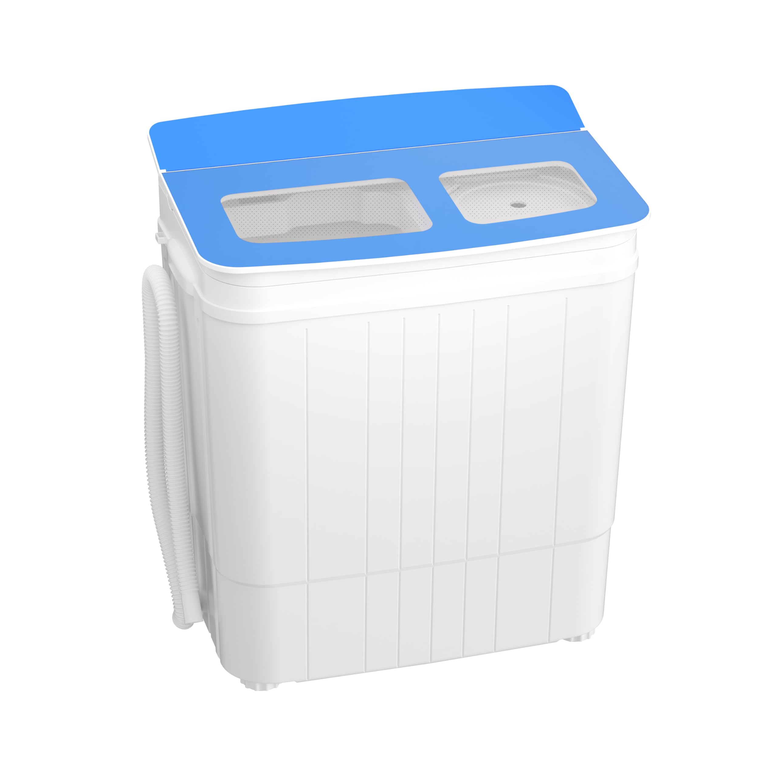 INTERGREAT Portable Twin Tub Washing Machine 17.6Lbs - Compact Washer & Dryer Combo for Camping, Dorms, Apartments, RV - Mini Laundry Solution for Small Spaces (Blue) - Perfect for Travel, Outdoor Adventures & Tiny Homes