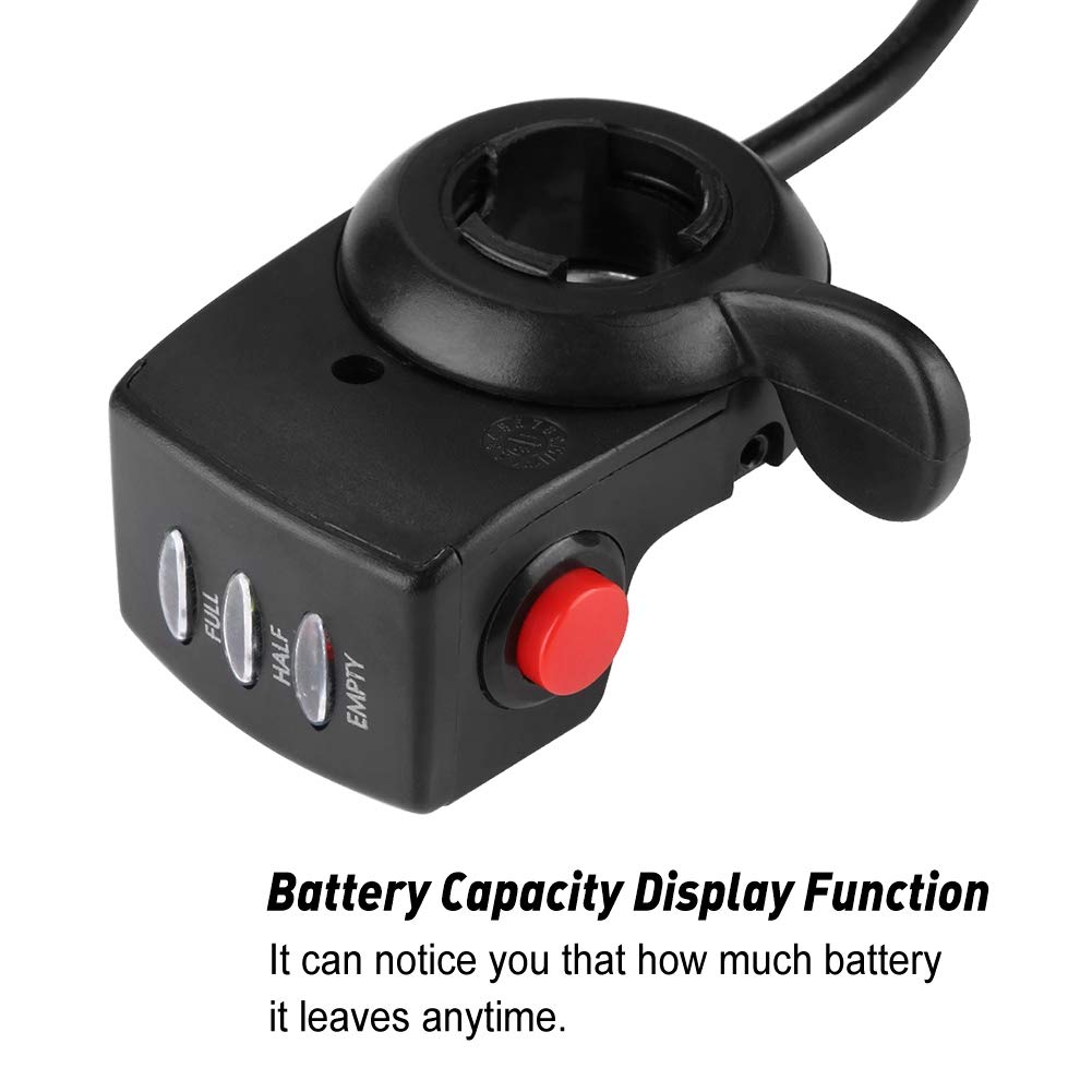 36V Electric Bike Throttle - Twist & Thumb Speed Control for E-Bikes - Perfect for Commuting, Off-Road Adventures & Urban Riding