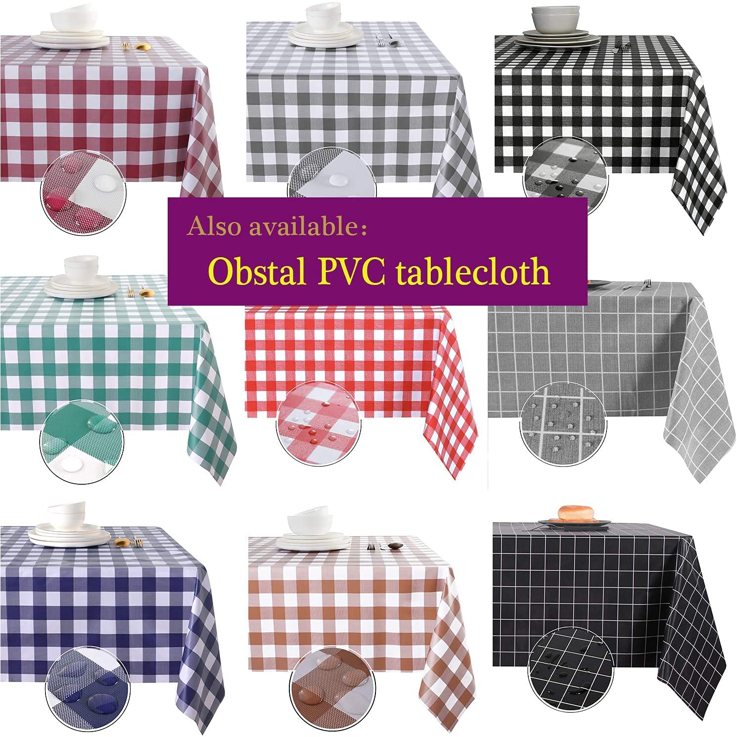 Premium 210GSM Jacquard Tablecloth - Heavy Duty Waterproof Wrinkle-Free Microfiber Table Cover for Dining, Parties, Weddings & Events (White, 52x70 Inch) - Ideal for Indoor & Outdoor Use on Round, Rectangle or Square Tables