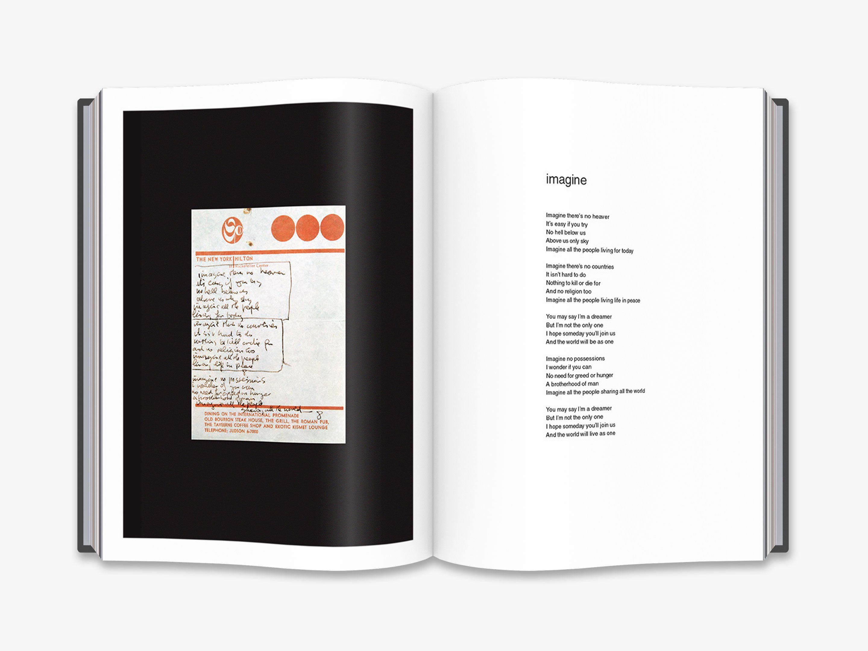 Imagine John Yoko - Limited Collector's Edition Book with Rare Photos & Memorabilia - Perfect for Beatles Fans, Music Collectors & Coffee Table Display