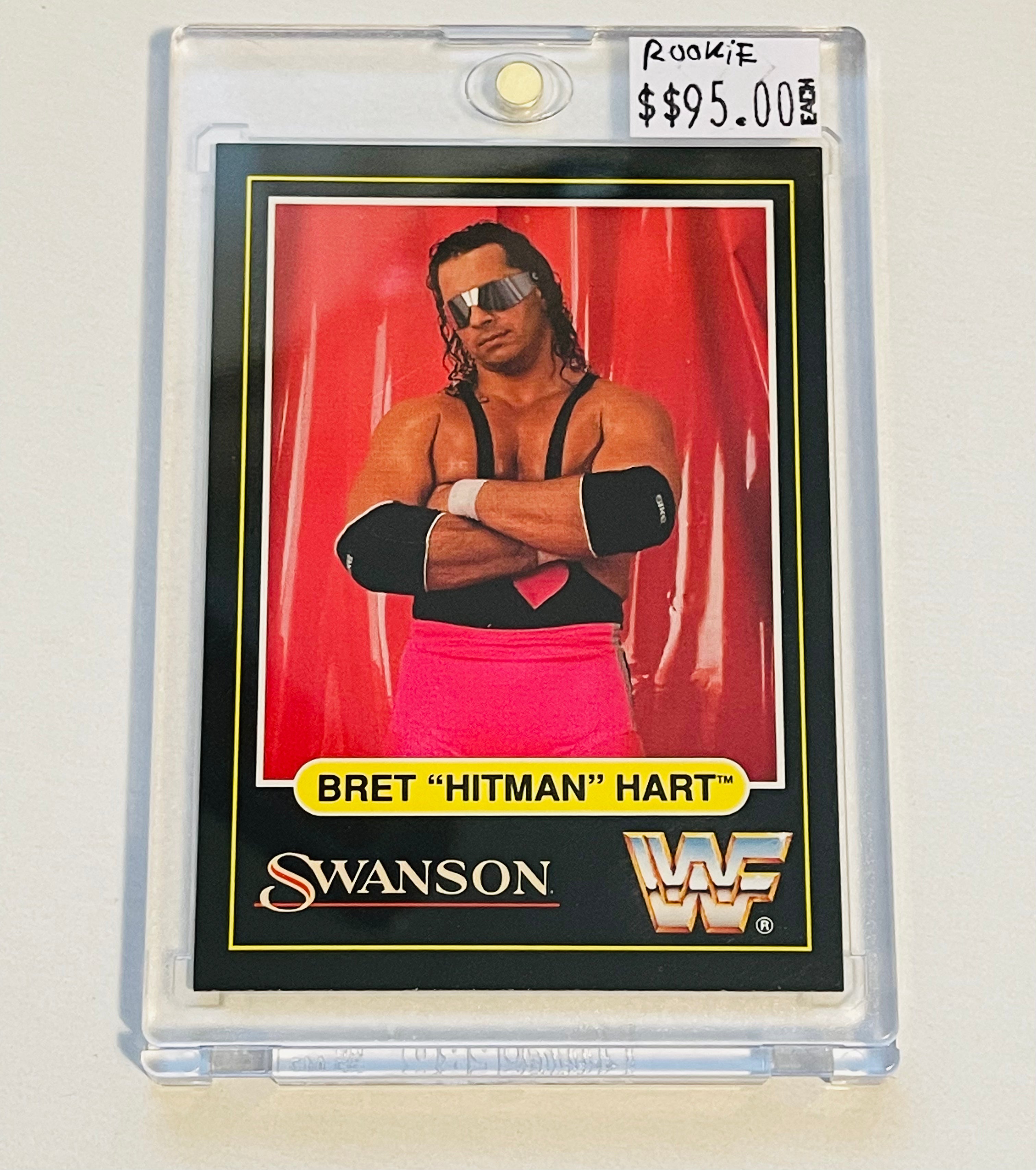 1991 Brett Hart Swanson High Grade Rare Rookie Wrestling Card - Collectible Memorabilia for WWE Fans & Card Collectors