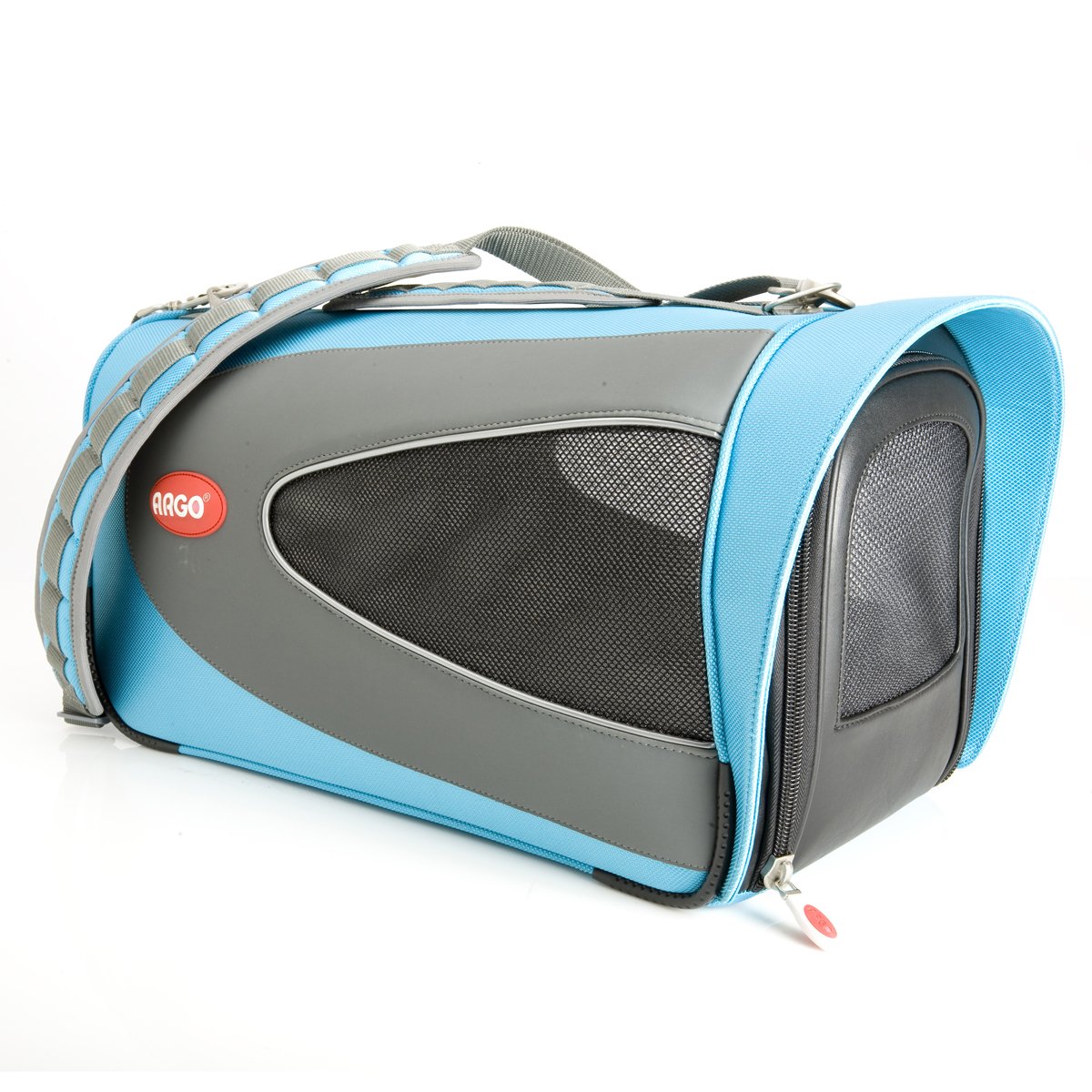 Teafco Argo Petascope Airline Approved Pet Carrier for Small Dogs & Cats - TSA Compliant Travel Carrier, Soft-Sided, Lightweight, Berry Blue - Perfect for Airplane, Car & Outdoor Adventures