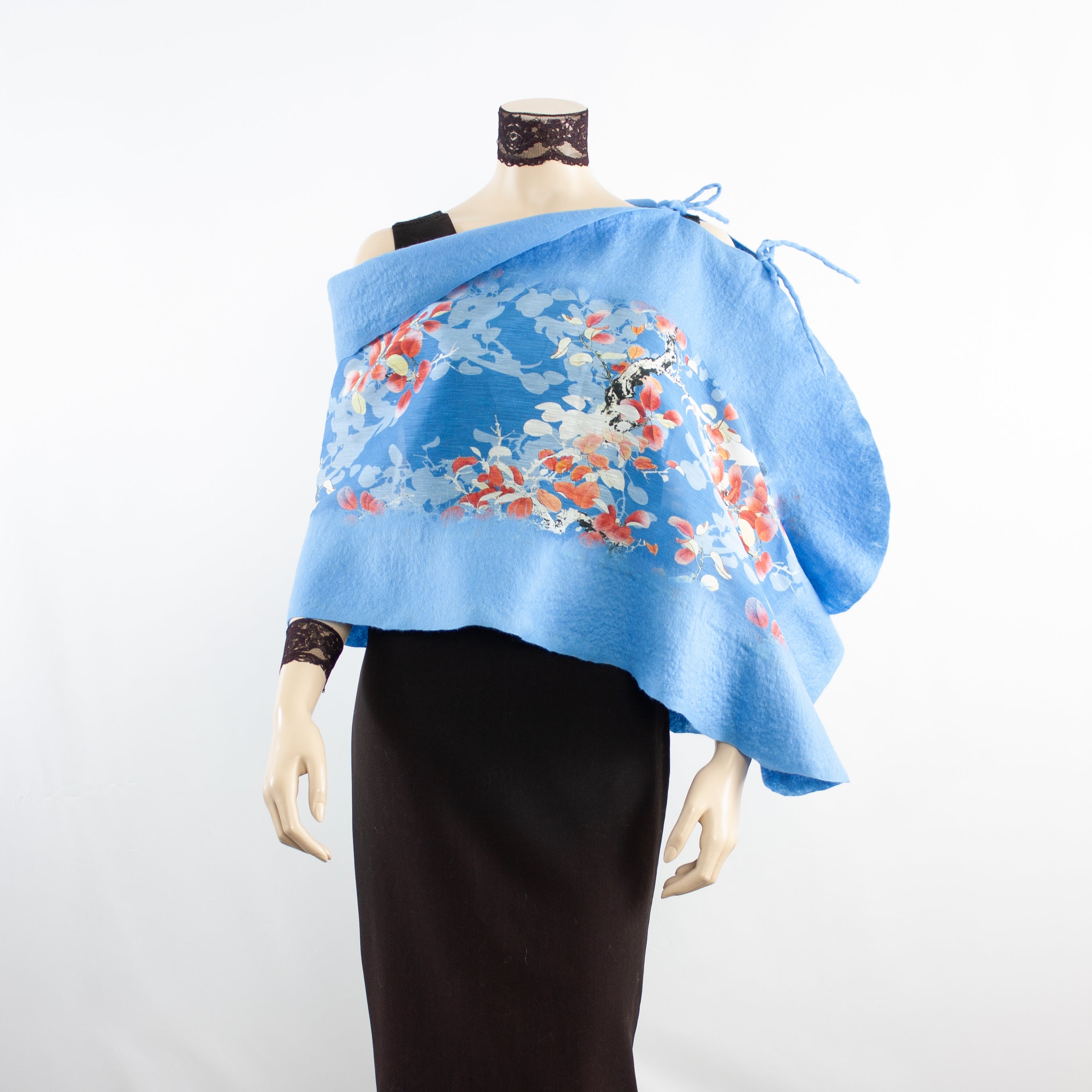 Linked Ocean Scarf #152 61 - Stylish Fashion Accessory for Women, Soft & Lightweight Winter Shawl - Perfect for Office, Travel and Special Occasions