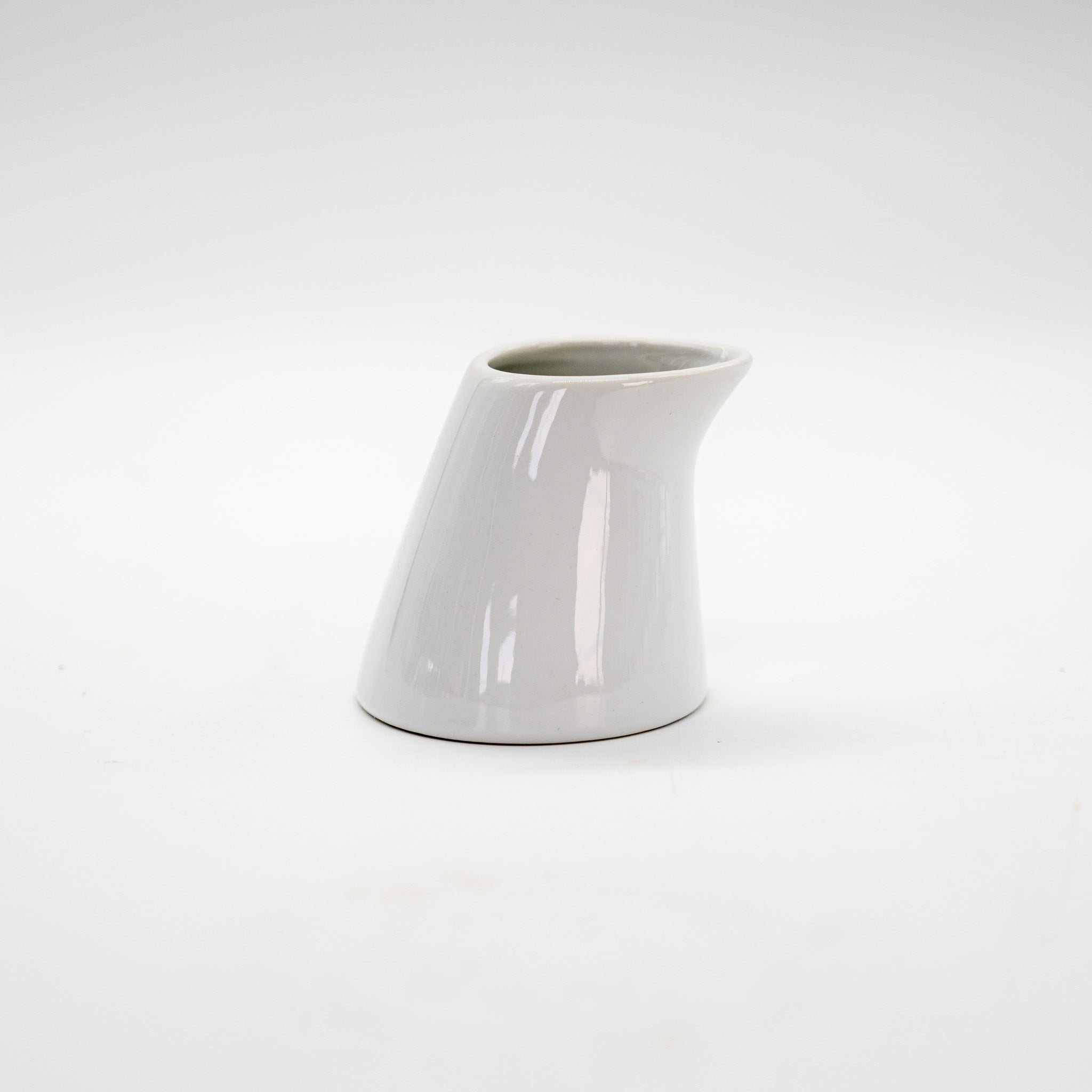 NN Lino 3oz Creamer Pitcher - White Porcelain Coffee & Tea Server - Perfect for Home, Cafe & Restaurant Use