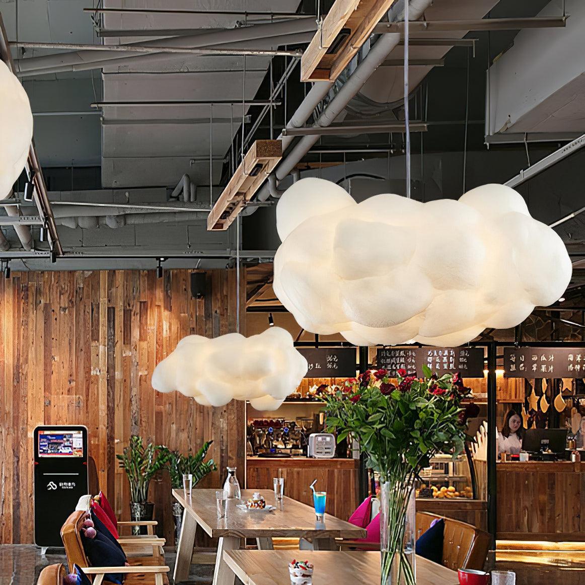 Modern Cloudy Glass Pendant Light - Elegant Ceiling Lighting Fixture for Kitchen, Dining Room & Bedroom Decor