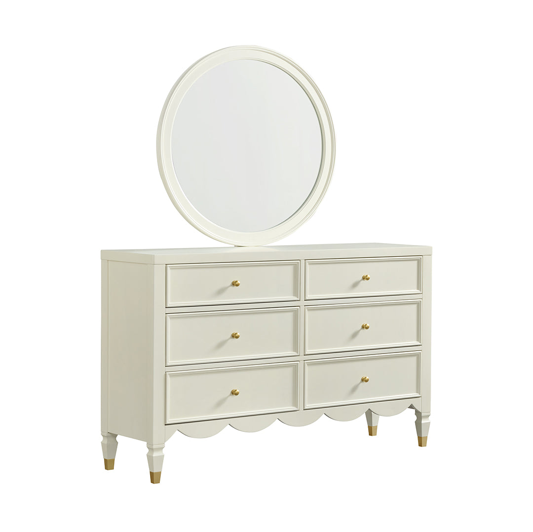 Olivia Mirror - Elegant Wall Mirror with Vintage Frame for Home Decor, Living Room, Bedroom & Bathroom | Perfect for Vanity, Entryway & Dressing Area
