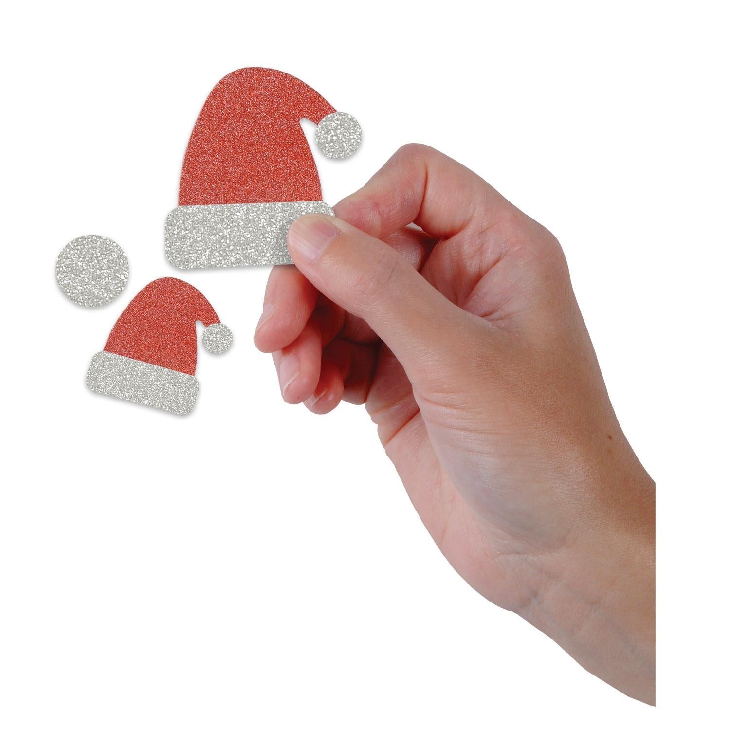 12 Pack Beistle Christmas Santa Hat Deluxe Sparkle Confetti (0.5 Oz/Pkg) - Festive Party Decorations for Holiday Celebrations, Office Parties & Family Gatherings