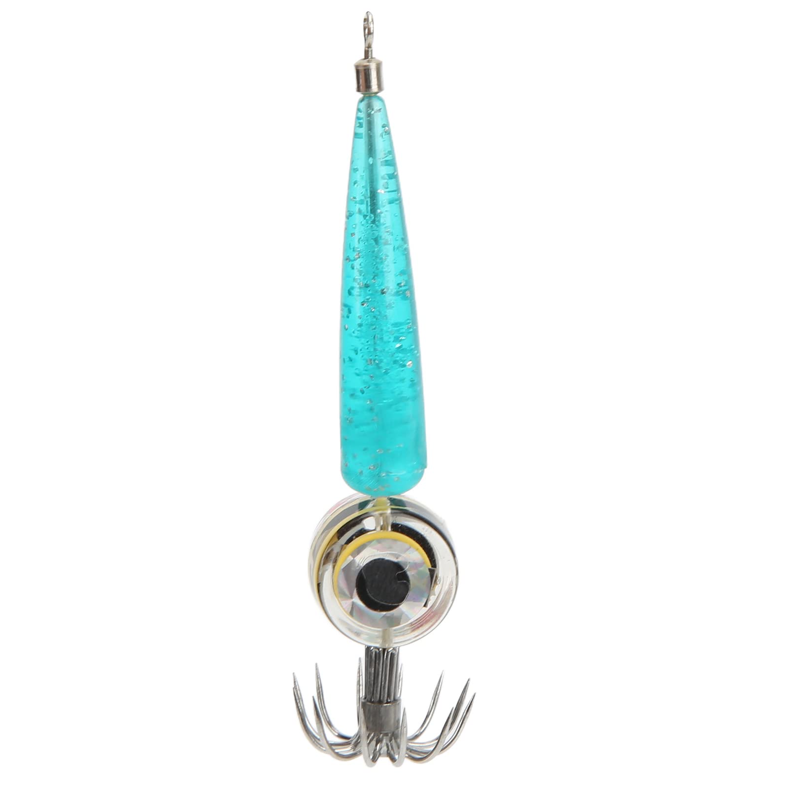 Best LED Fishing Lure Hook - Eye Shape Simulation Squid Bait with Glow for Deep Sea Fishing | Night Fishing Gear for Bass, Trout & Saltwater