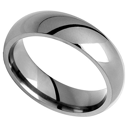 6mm Classic Titanium Comfort Fit Wedding Band for Men & Women - Durable, Lightweight Ring for Everyday Wear, Anniversaries & Special Occasions