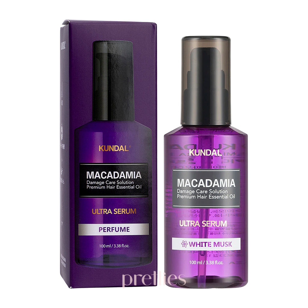 KUNDAL Hair Serum 100ml - White Musk Fragrance for Smooth & Shiny Hair - Perfect for Daily Use, Styling & Hair Care Routine