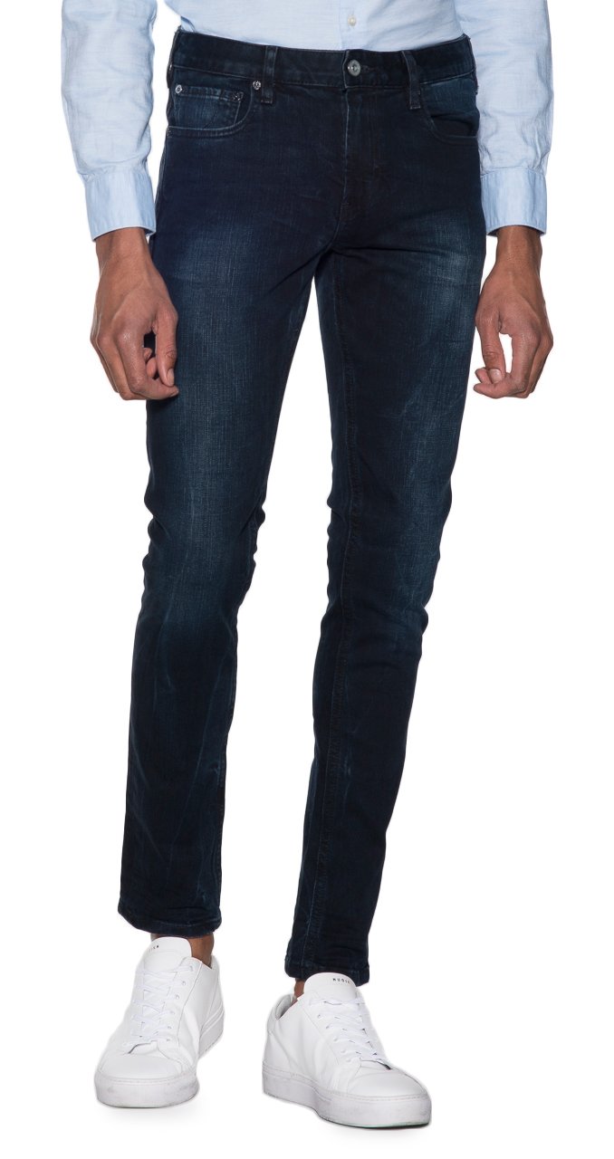 Scotch & Soda Men's Skinny Fit Stretch Denim Jeans - Jet Set Blue | Slim Fit Comfort for Casual Wear & Night Out