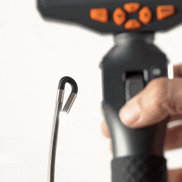 TD500 Articulating 3.9mm Single Lens Inspection Camera with LED Light - Waterproof Endoscope for Plumbing, HVAC, Automotive & Industrial Inspection (Home, Workshop, Factory Use)