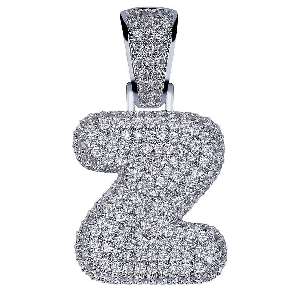 Custom Iced Out Zircon Bubble Pendant with Chain for Hip-Hop Jewelry